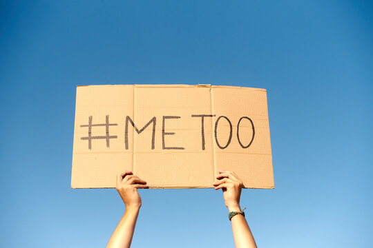 #MeToo movement sign, illustrating how storytelling heals through shared voices