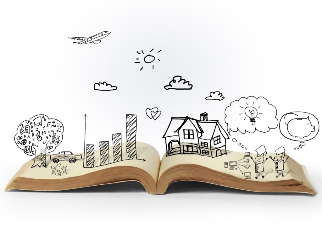 Open storybook, a symbol of how storytelling heals across generations