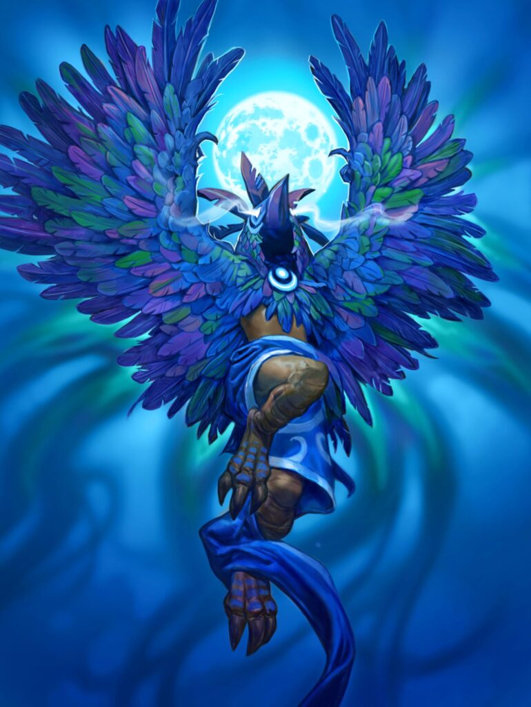 Hearthstone Emerald Awakening featuring Aviana, Elune's Chosen.