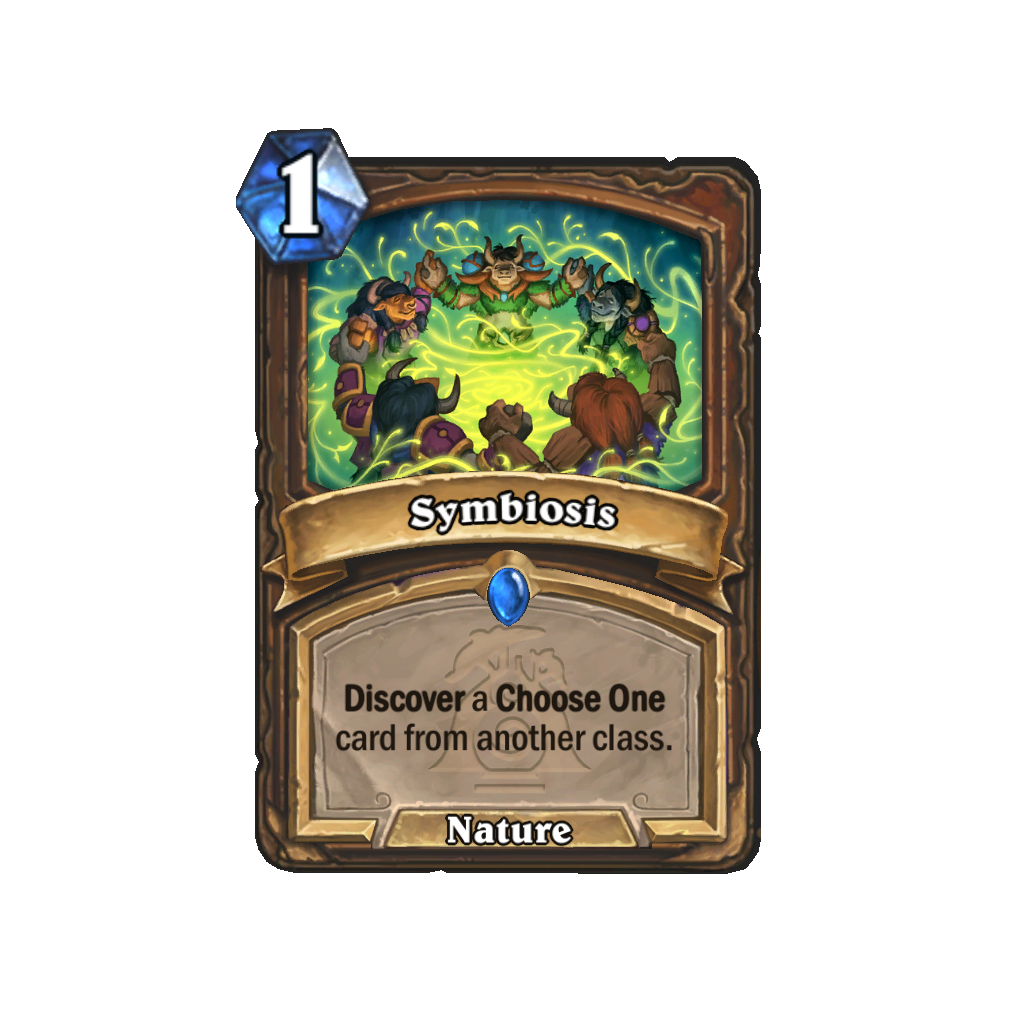 Hearthstone Emerald Awakening Druid Symbiosis artwork.