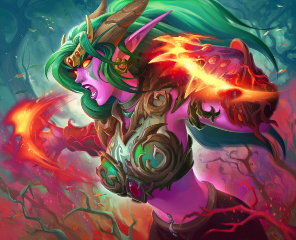 Hearthstone Emerald Awakening featuring Shaladrassil's Corrupted Awakening.
