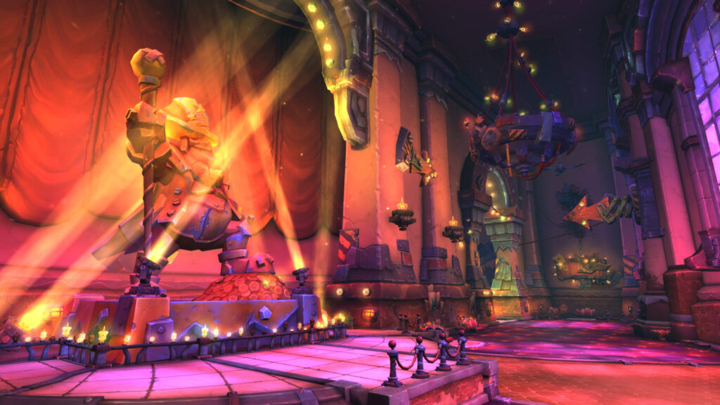 World of Warcraft raid interior entrance concept art.