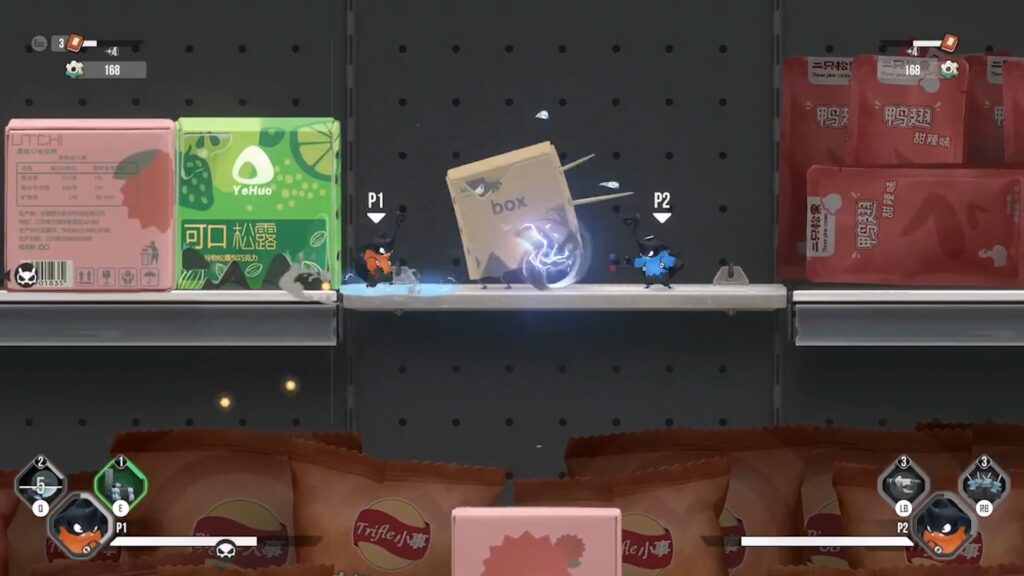 Alt text for image: "Shrink Into Chaos gameplay in Grocery Store Fight"